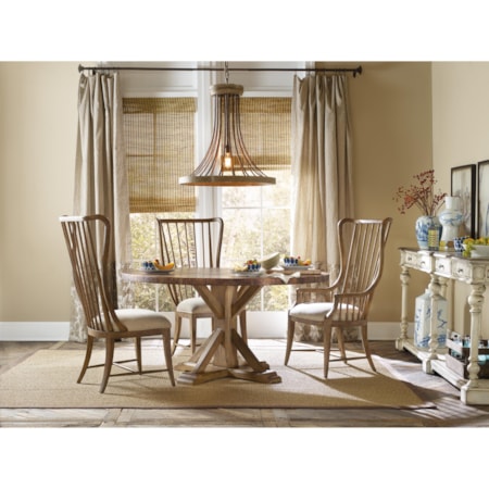 Spindle Dining Arm Chair