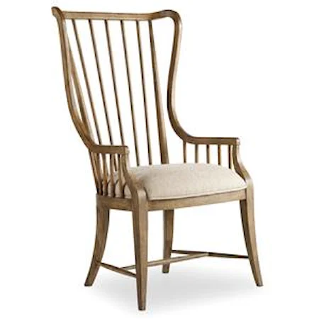 Tall Spindle Arm Chair