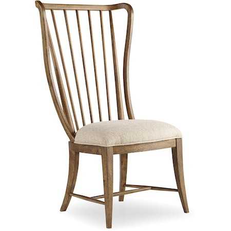 Transitional Spindle Side Chair