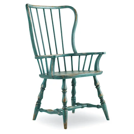 Vintage Style Spindle Arm Chair