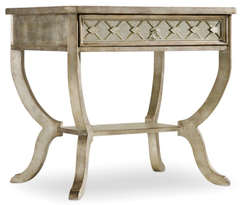 Traditional Bedside Table with Drawer