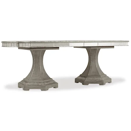 Traditional Rectangle Dining Table with Removable Leaves
