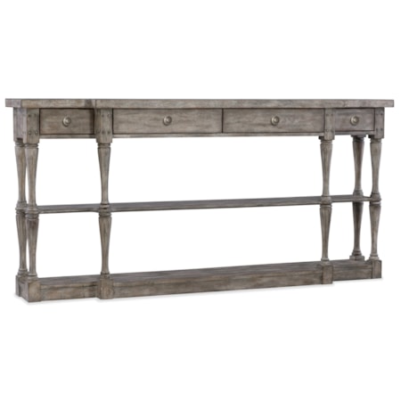 4-Drawer Console Table