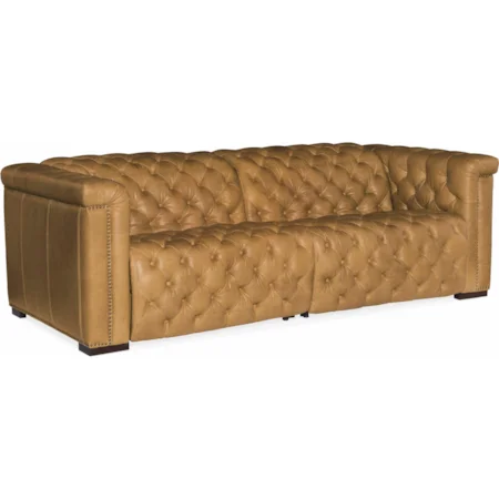 Power Leather Motion Sofa with Power Headrest
