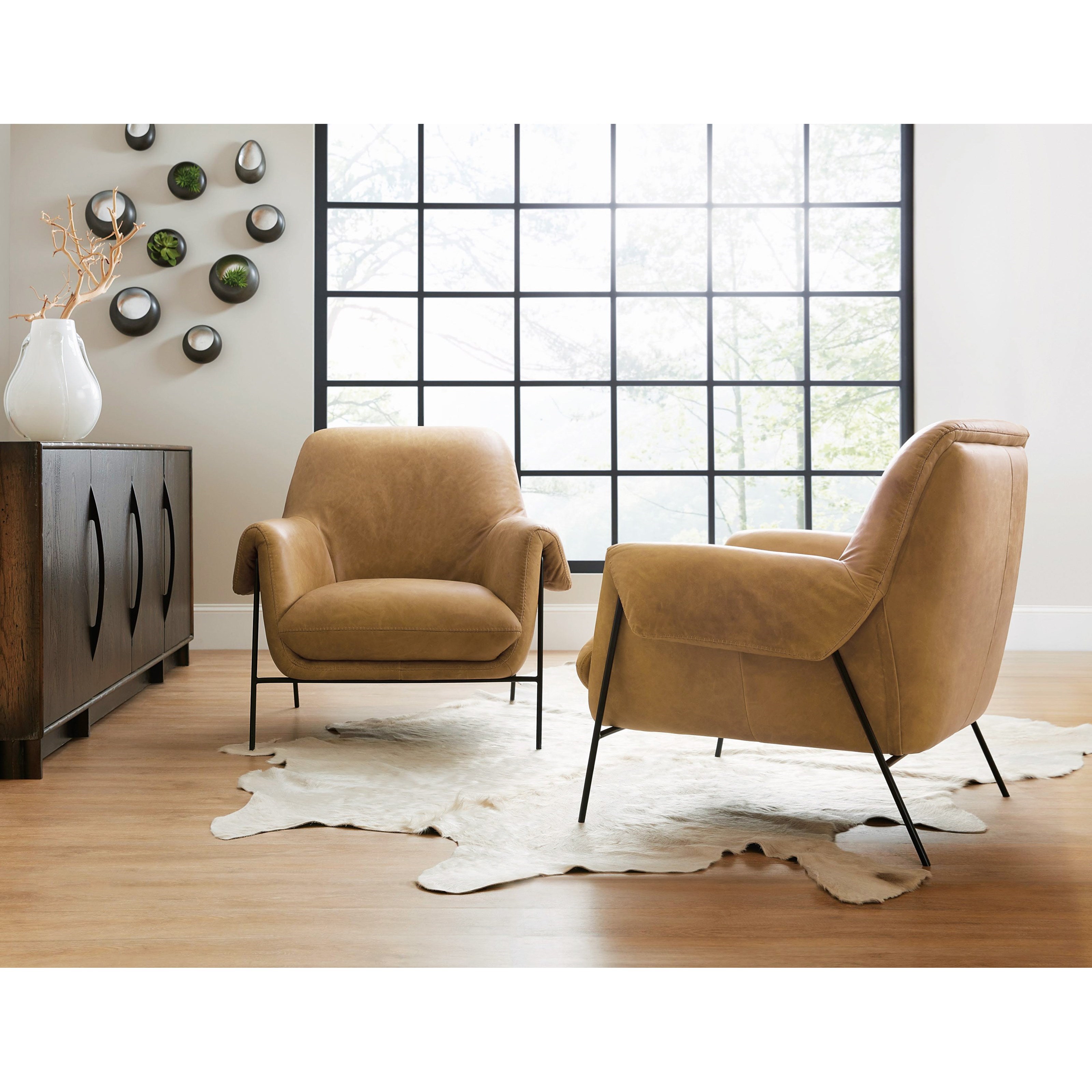 Metal Frame Club Chair