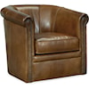 Hooker Furniture Club Chairs Axton Swivel Leather Club Chair