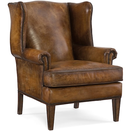 Traditional Wing Back Club Chair