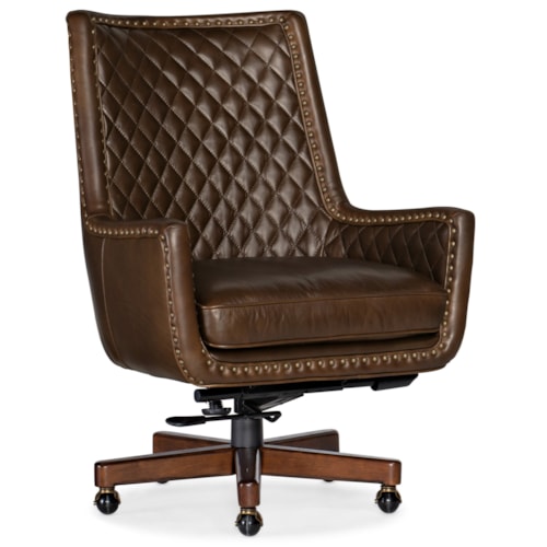 Kent Quilted Leather Executive Swivel Tilt Office Chair