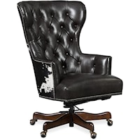 Traditional Home Office Chair with Tufting