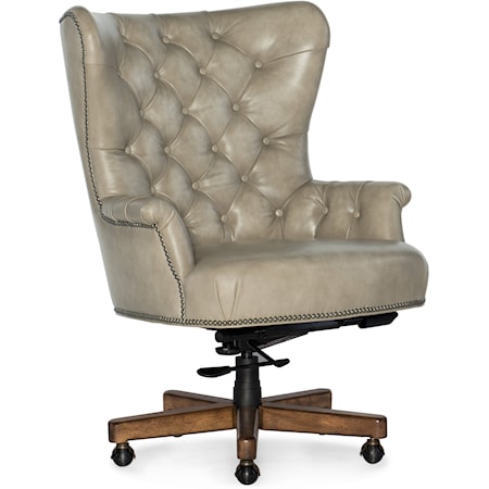 Traditional Executive Chair with Button Tufting