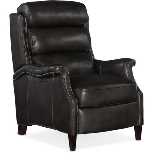 Traditional Power High Leg Recliner with Power Headrest