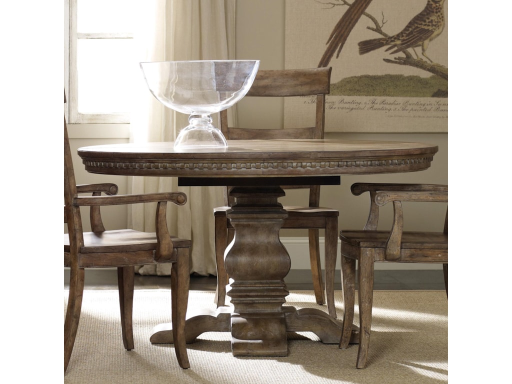 Round Dining Table With Leaf Extension / Loft Ii Round Dining Table