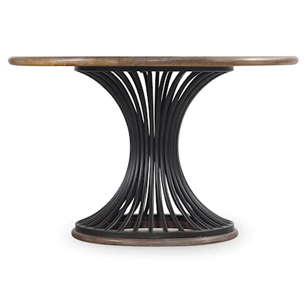 48" Cinch Round Dining Table with Metal Base