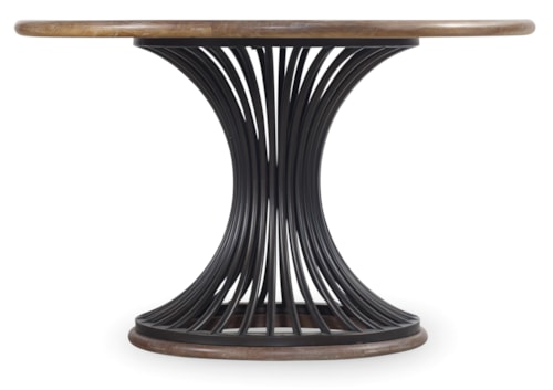 48" Cinch Round Dining Table with Metal Base