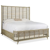 Coastal California King Rattan Bed with Jute Rope