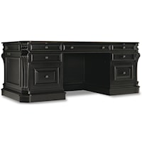 Traditional 7-Drawer Executive Double Pedestal Desk