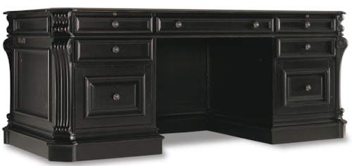 Traditional 7-Drawer Executive Double Pedestal Desk