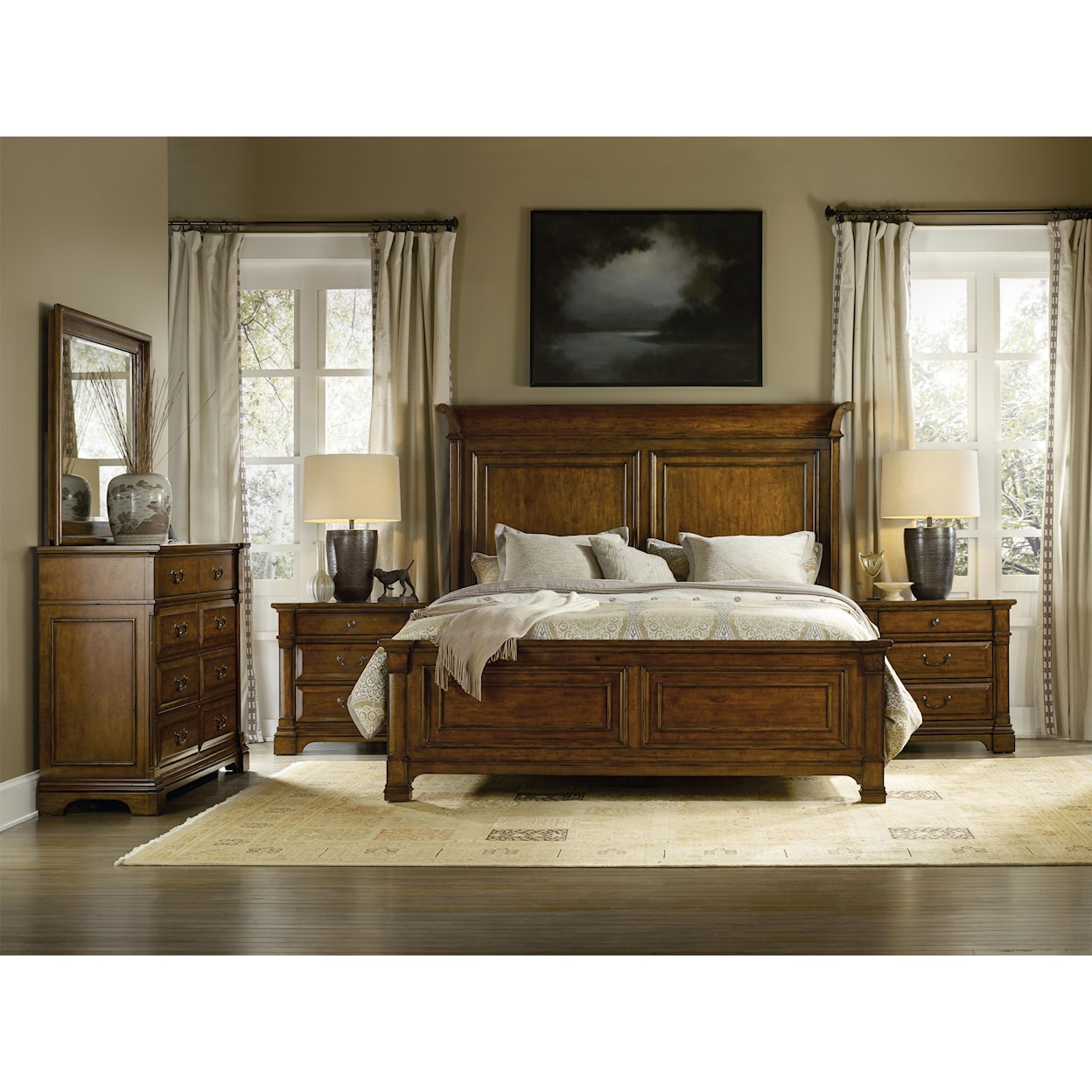 Hooker Furniture Tynecastle California King Panel Bed