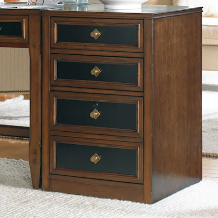 Transitional Lateral Bunching File Cabinet with Two Drawers and One File