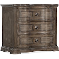 Traditional 3-Drawer Nightstand