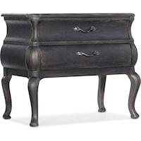 Traditional 2-Drawer Bachelors Chest with USB Charging Port