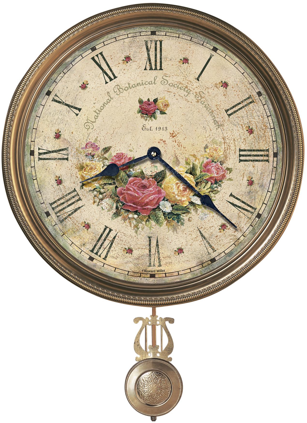 Howard Miller 620 620-440 Savannah Botanical VII Wall Clock