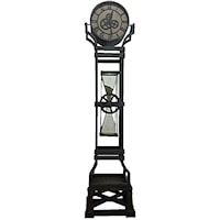 Iron Floor Clock with Chime and Hour Glass