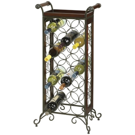 21 Bottle Wine Butler with Tray Top