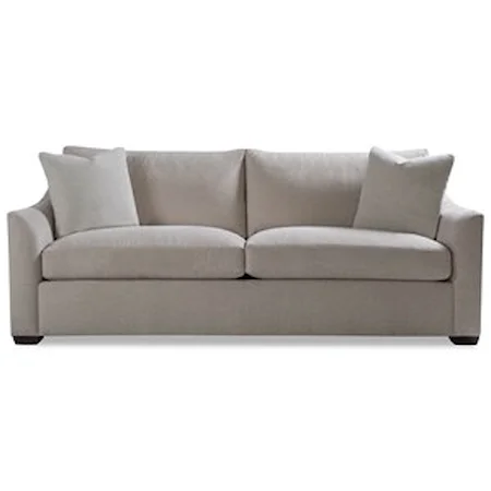 Two Cushion Sofa with Flared Arm