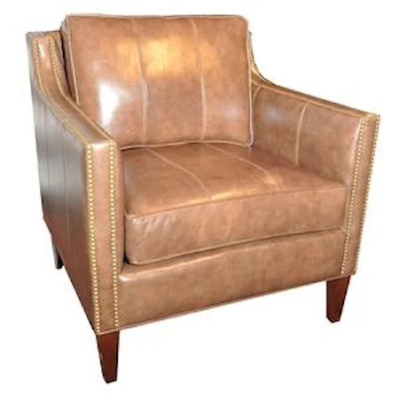 Transitional Upholstered Chair with Nailheads