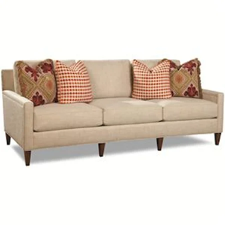 Contemporary Sofa with Tapered Feet