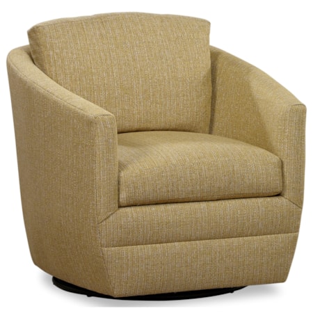 Upholstered Accent Swivel Barrel Chair