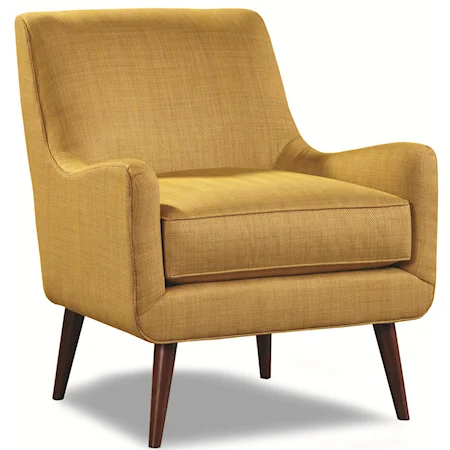 Upholstered Chair with Mid-Century Modern Legs 