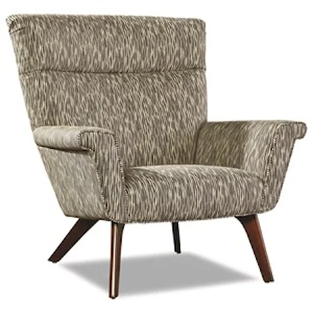 Accent Chair with Flared Arms