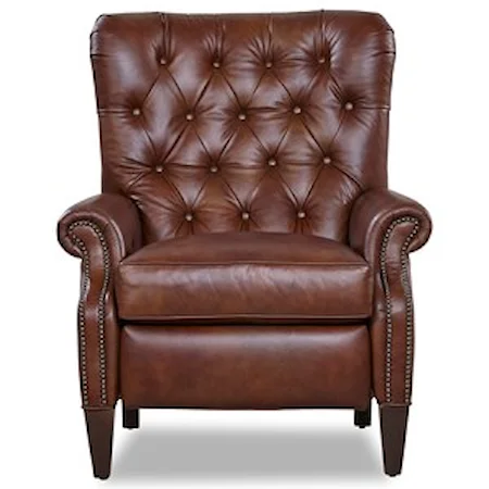 Traditional Power Recliner with Button Tufting