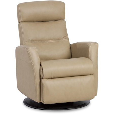 Compact-Size Manual Recliner with Swivel, Glide and Rock