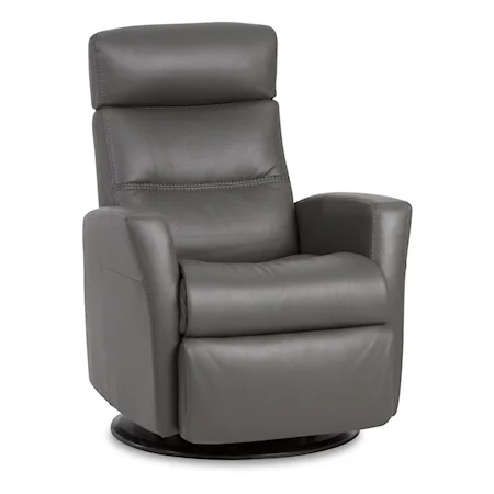 Compact-Size Manual Recliner with Swivel, Glide and Rock