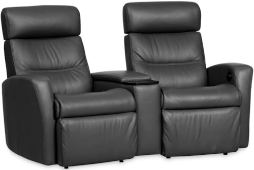 Theater Seating with Storage Console