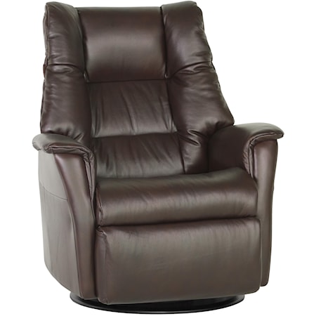 Contemporary Victor Relaxer with Swivel, Glide, Rock and Recline Functions in Large Size