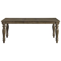 Transitional Dining Table with Center Leaf
