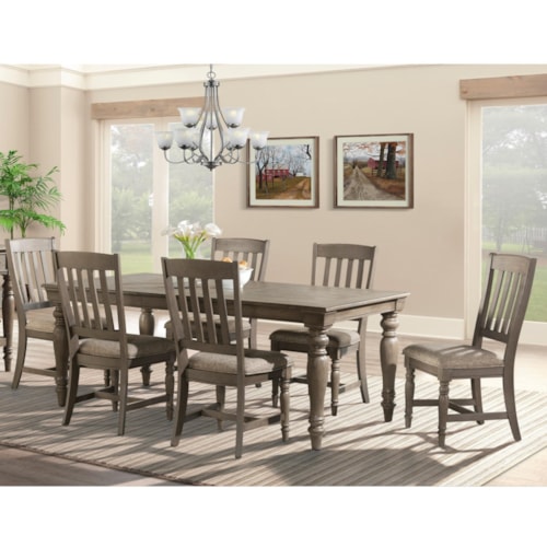 Traditional 7-Piece Dining Set