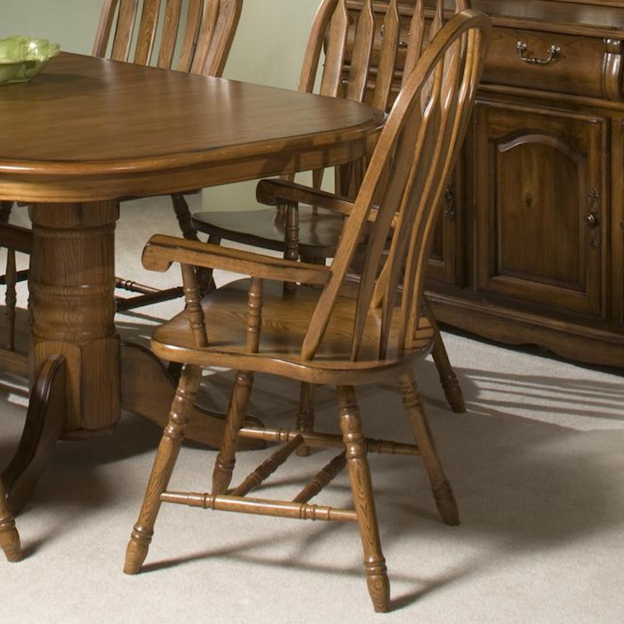 Intercon Classic Oak Dining Arm Chair