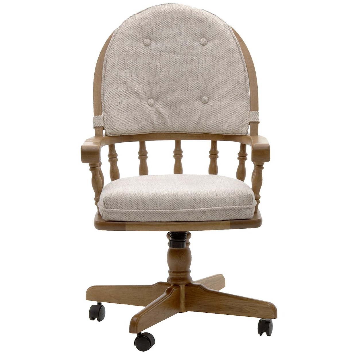 Intercon Classic Oak Game Chair with Casters