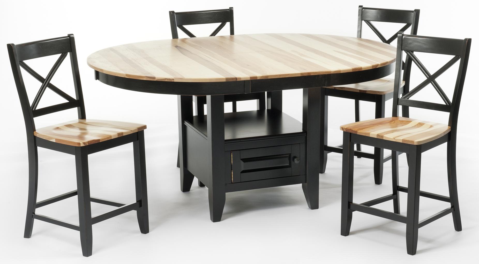 Customizable 5-Pc Oval Gathering Table Set