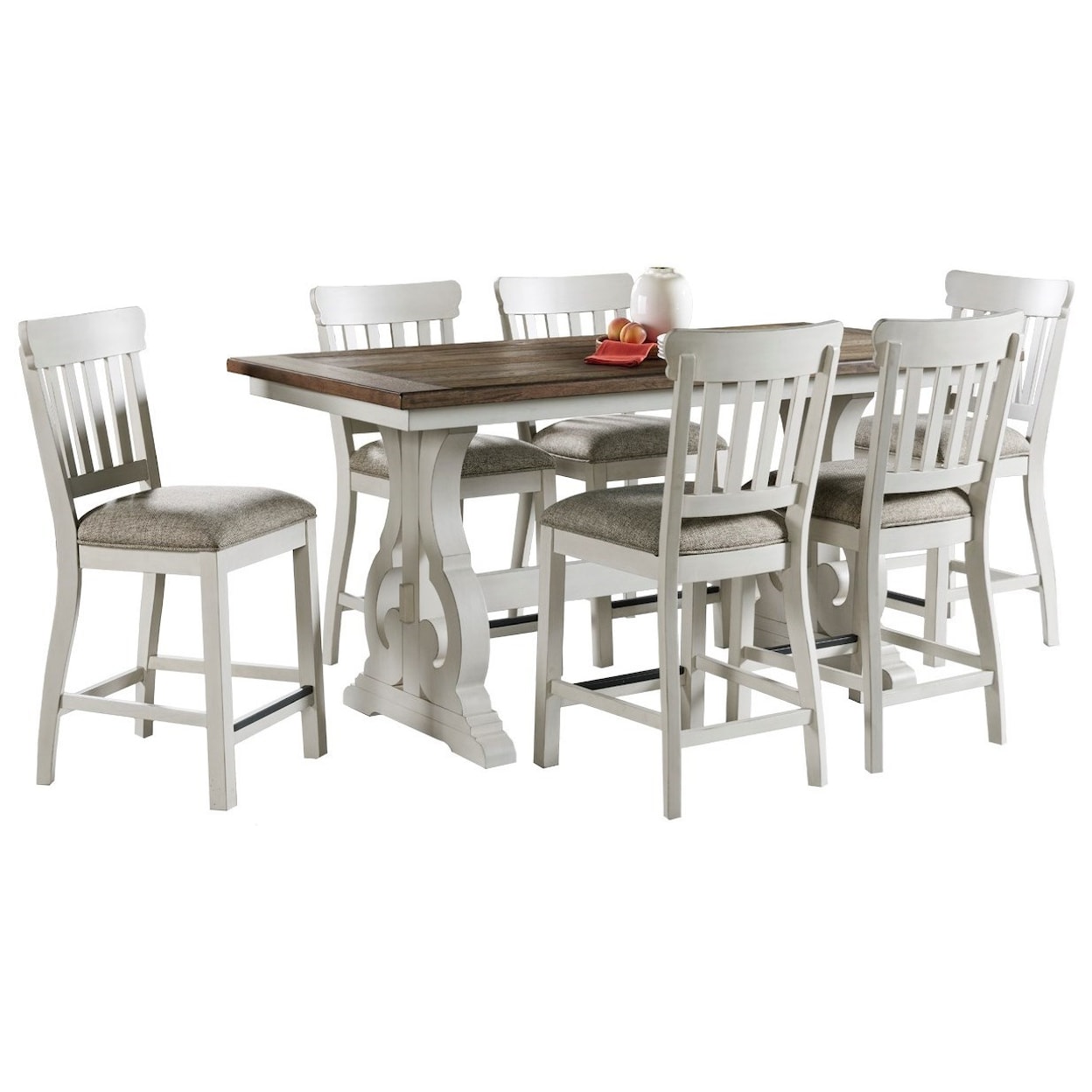 Intercon Drake 7-Piece Counter Height Table and Chair Set