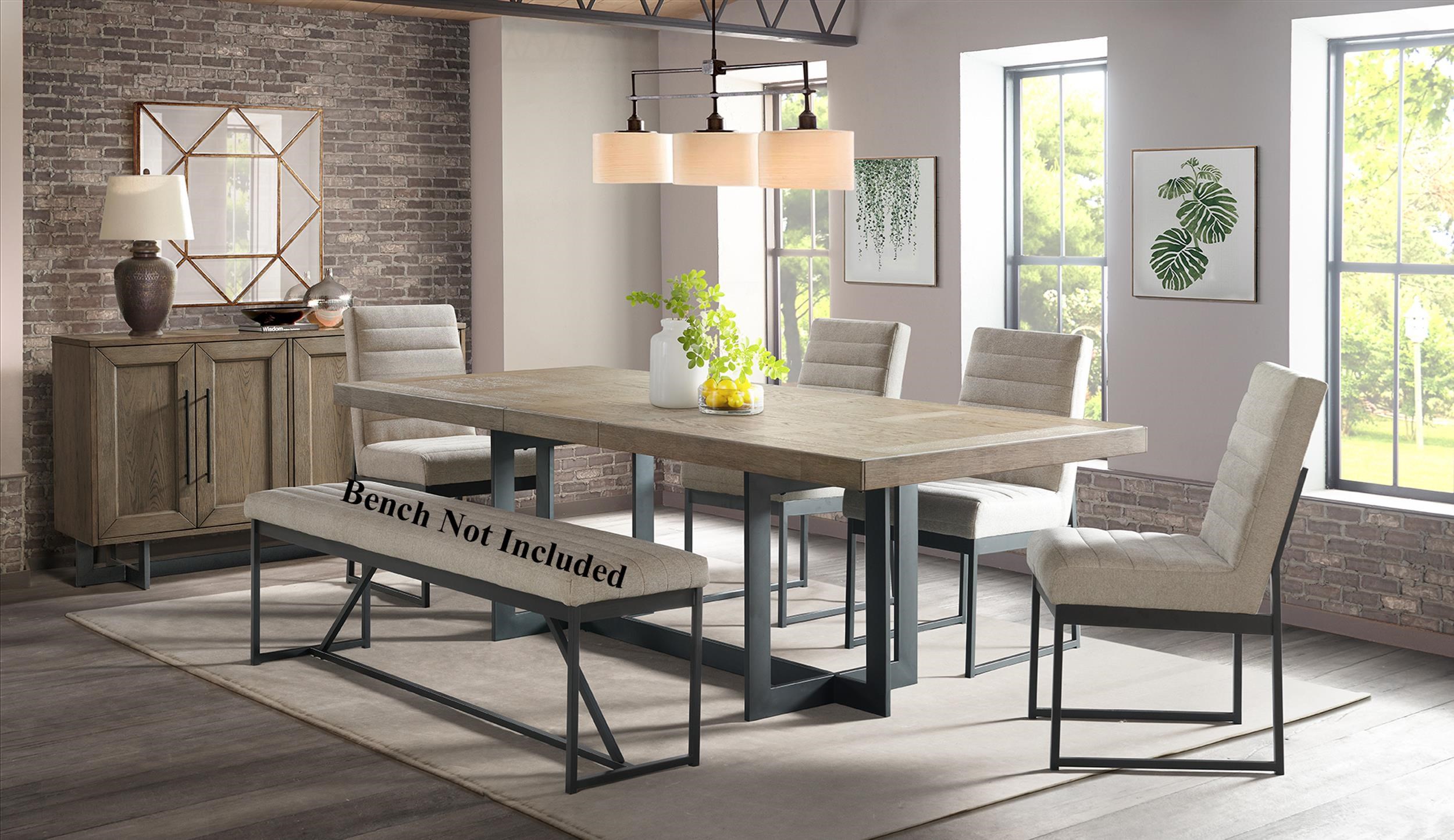 Intercon Eden ED TA 4098 DNE Cx1 ED CH 380C DNE SUx6 Rustic 7 Piece Table and Chair Set with Self Storing Leaf Wayside Furniture Mattress Table Chair Set 7 Pc