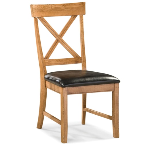 Dining Chair with X-Back and Cushion