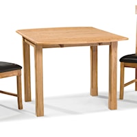 Drop Leaf Dining Table with Block Legs