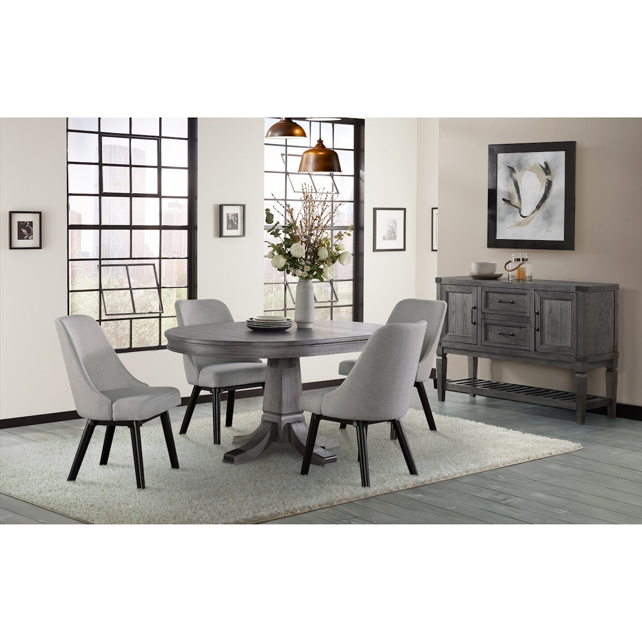 Intercon Foundry Upholstered Dining Chair