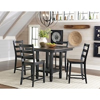 5 Piece Gathering Table and Stool Set